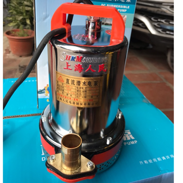 Máy bơm chìm 12 vôn inox loại xịn