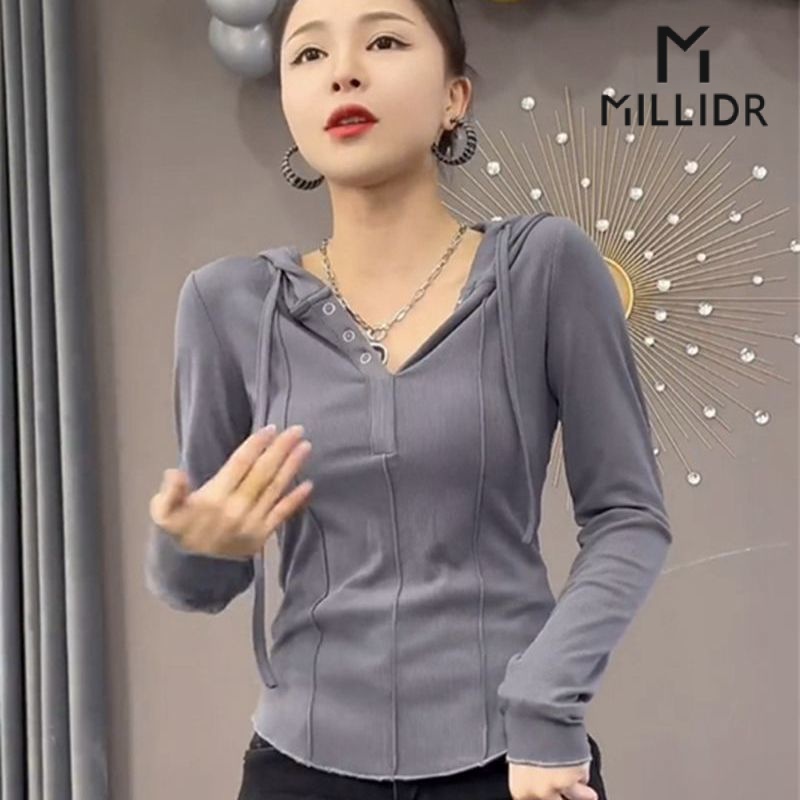 Áo Hoodie Cotton Tay Dài Thời Trang Mùa Thu Mới Dành Cho Nữ
