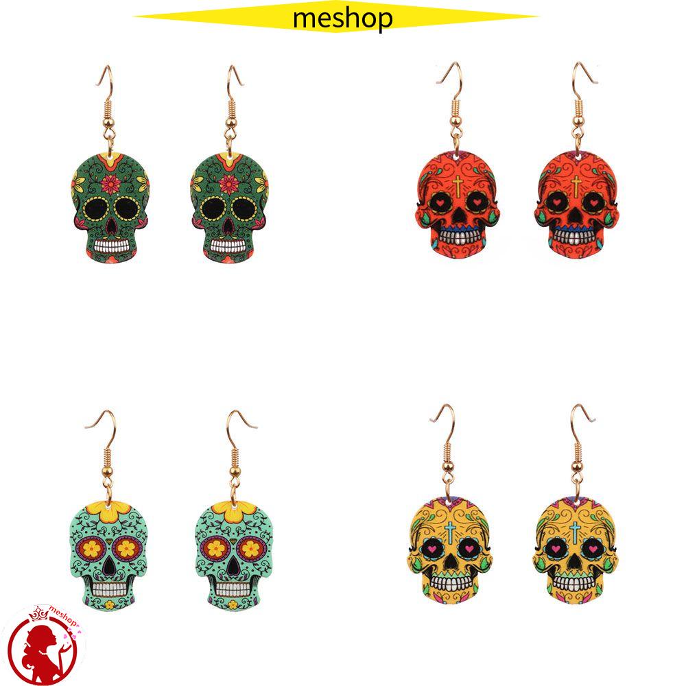 ME Halloween Earrings Fear Couple Ear Stud For Women Men Femme Ghost Head