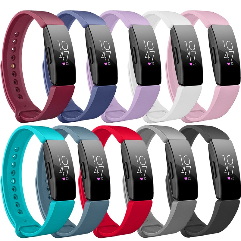 Dây Đeo Bằng Silicon Mềm Thoáng Khí Thay Thế Cho Đồng Hồ Fitbit Inspire / Inspire Hr