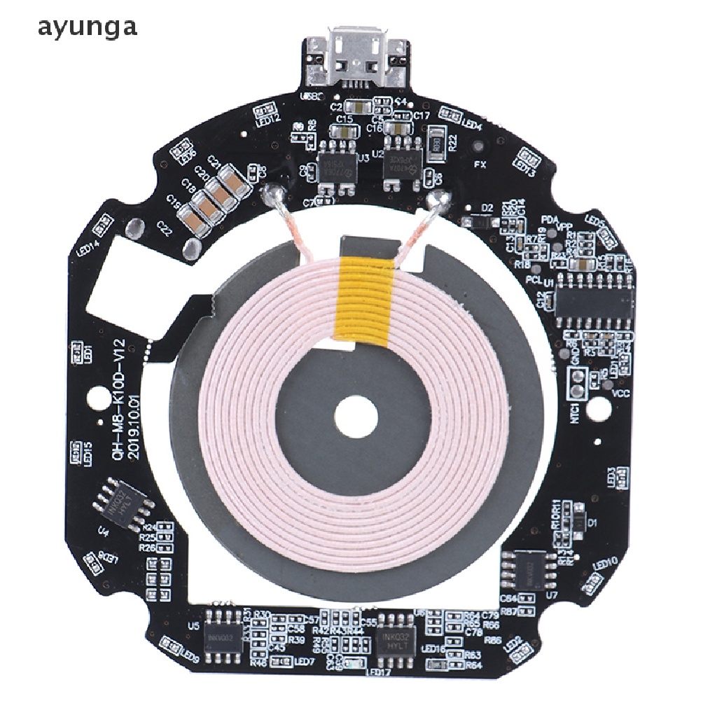 Bộ Sạc Nhanh Không Dây 10W / 15W QI + Cuộn Dây Điện