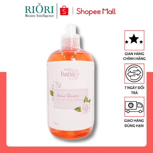 Sữa Tắm Dưỡng Thể Hoa Hồng Hương Nước Hoa Quyến Rũ RIORI ROSE GEL SHOWER (500ml - 1000ml)