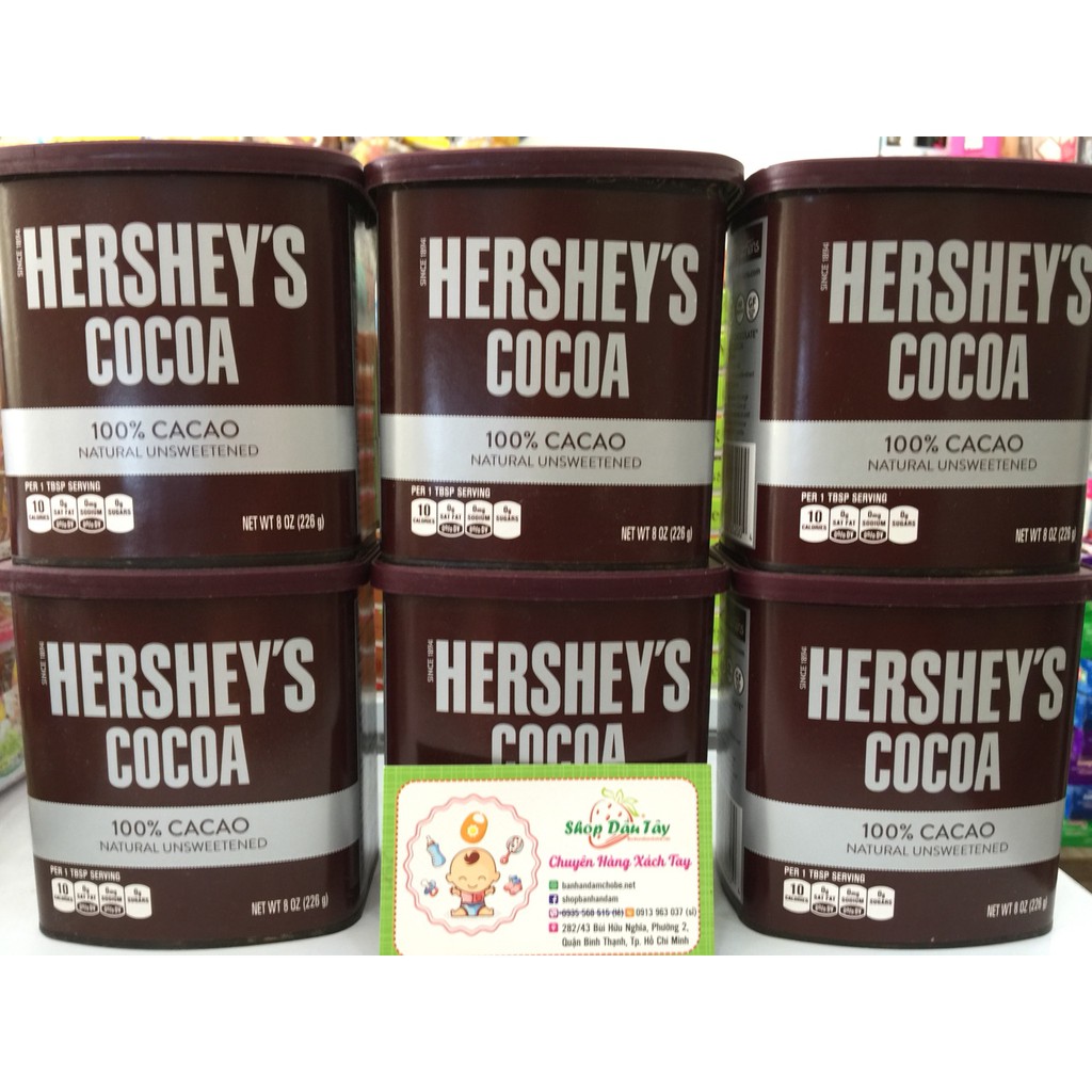 Bột Cacao nguyên chất Hershey 226g