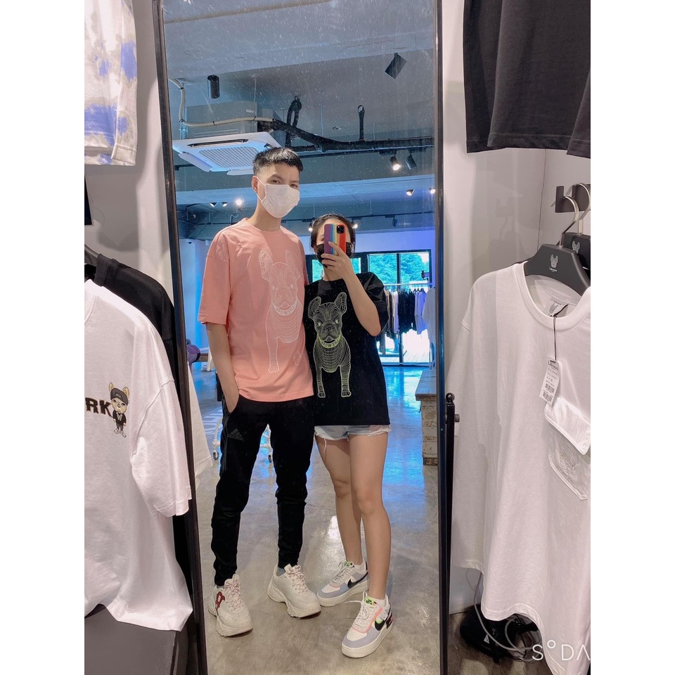 (HÀNG XUẤT XỊN) Áo thun outline 1868 4 MÀU LIFE/WORK LOGO BLACK / RED Made in KO/R/E/A full-tag-code  SIZE S M L