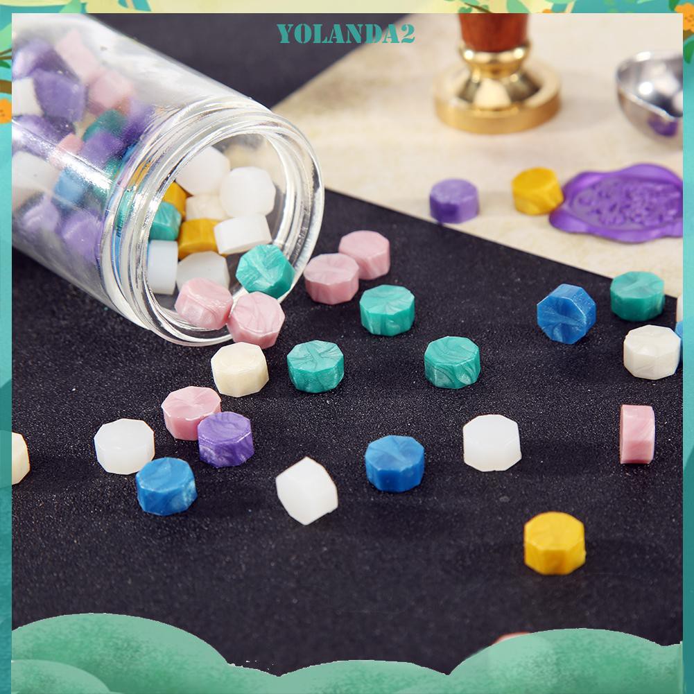 100 Viên Sáp Đóng Dấu Hình Viên Thuốc Phong Cách Retro