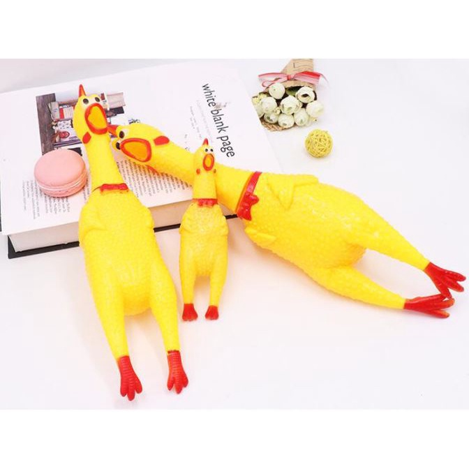 GÀ BÓP Biết Kêu Shrilling Chicken, Phát Ra La Hét Tiếng Gà Ngộ Nghĩnh - Đồ Chơi Cho Chó Mèo
