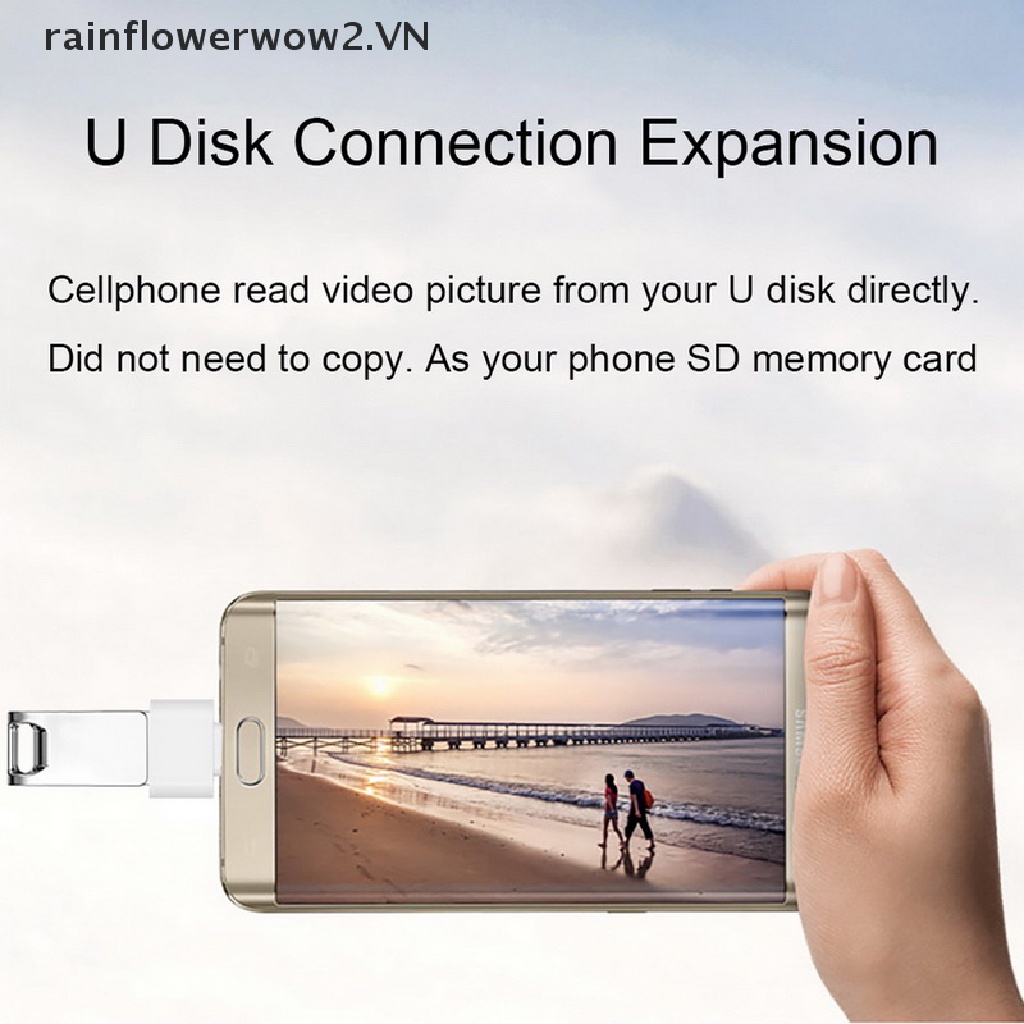 [flower] 2pcs Micro USB Male To USB A 2.0 Adaptador OTG Convertidor Adapter Converter [flower]