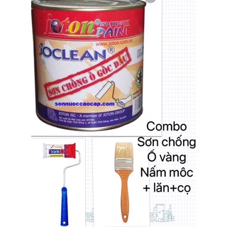 Combo sơn chống ố joton và lăn +chổi quet