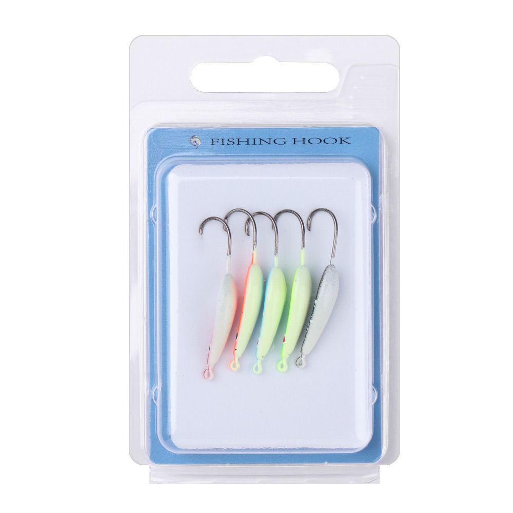 Set 5 Lưỡi Câu Cứng Cáp Hình Chuột 2021 35mm / 2.7g