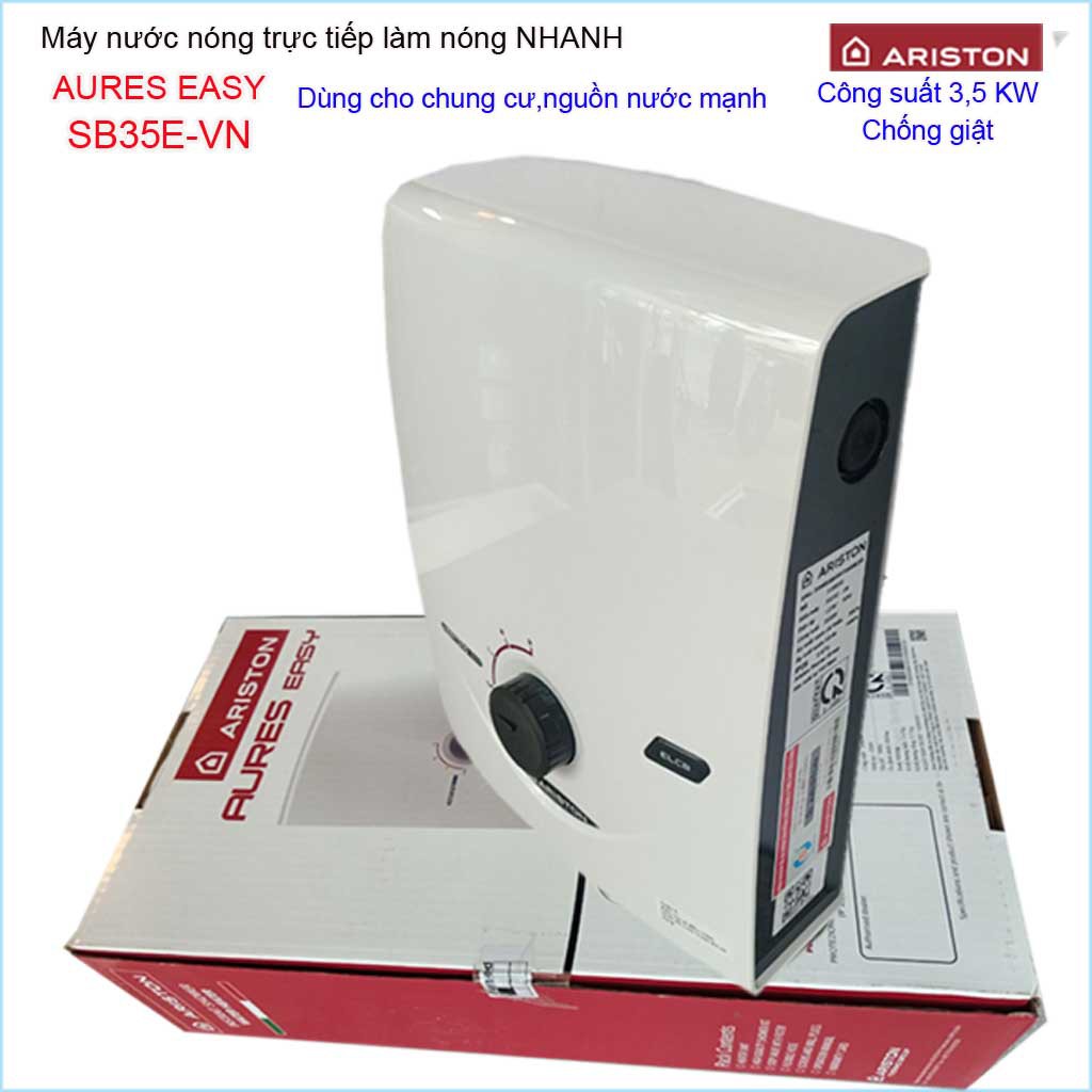 Máy nước nóng Ariston SB35E-VN, máy nước nóng trực tiếp cho chung cư Aures Easy (không bơm) 3195055