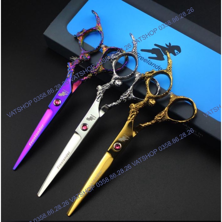 Bộ Kéo Cắt Tóc FREELANDER 6.0 VAT033 có 4 màu cao cấp