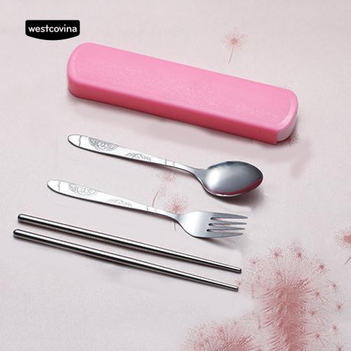 Bộ dụng cụ ăn bằng thép không gỉ tiện lợi chất lượng cao