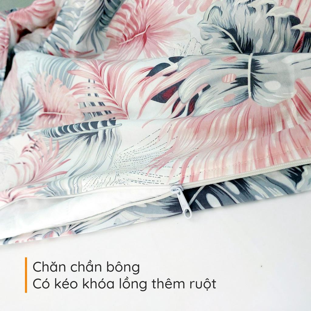 Vỏ chăn chần bông lồng được ruột 2mx2m2 1m5x2m Cotton Satin Fami88 Bedding họa tiết, mền hè thu gòn Microfiber cao cấp.