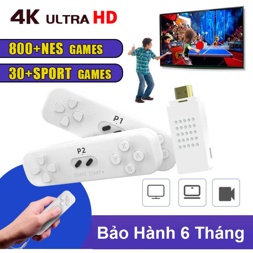 Máy Chơi Game, Stick Không Dây Thể Thao Y2 Fit 830 Game - dùng Trên Tivi 4K Model 2022