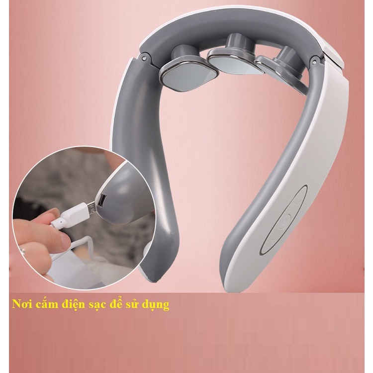 Máy Mát Xa Cổ Vai Gáy JP-1708 Cap Cấp 4 Điện Cực Giúp Thư Giãn Loại Bỏ Các Tình Trạng Đau Đầu, Hoa Mắt, Chóng Mặt.