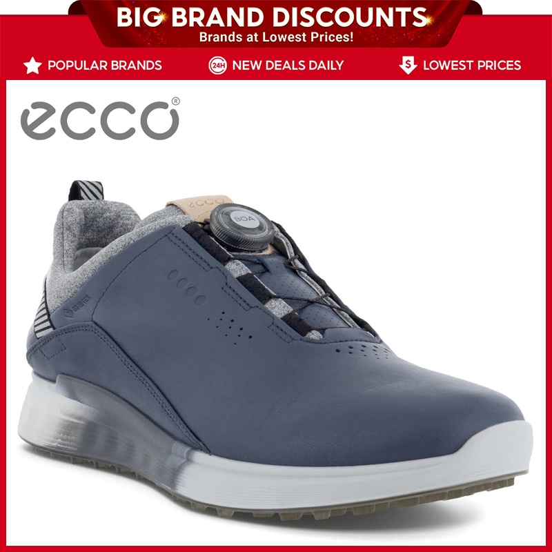 Giày Thể Thao Ecco golf s-three Chất Liệu Da 100% Chống Thấm Nước Năng Động Cho Nam