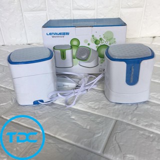 Loa Mini Lenrue s55 xoay 360 độ, dùng cho máy tính