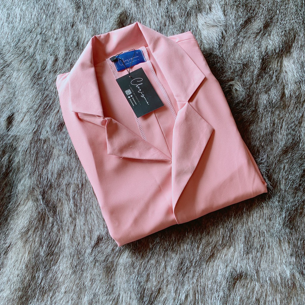 🌟 Bộ Vest Nữ Cao Cấp Charisme Màu Hồng Pastel - Vest Blazer 2 lớp - Hàng thiết kế 🌟 | BigBuy360 - bigbuy360.vn