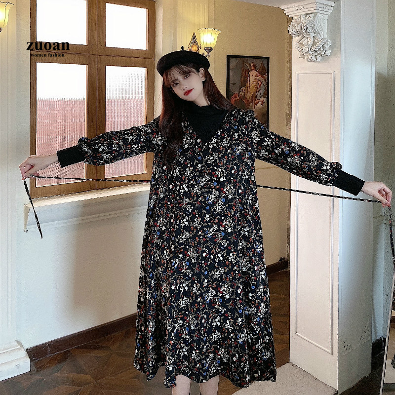 SUXI Đầm mỏng họa tiết hoa cho nữ