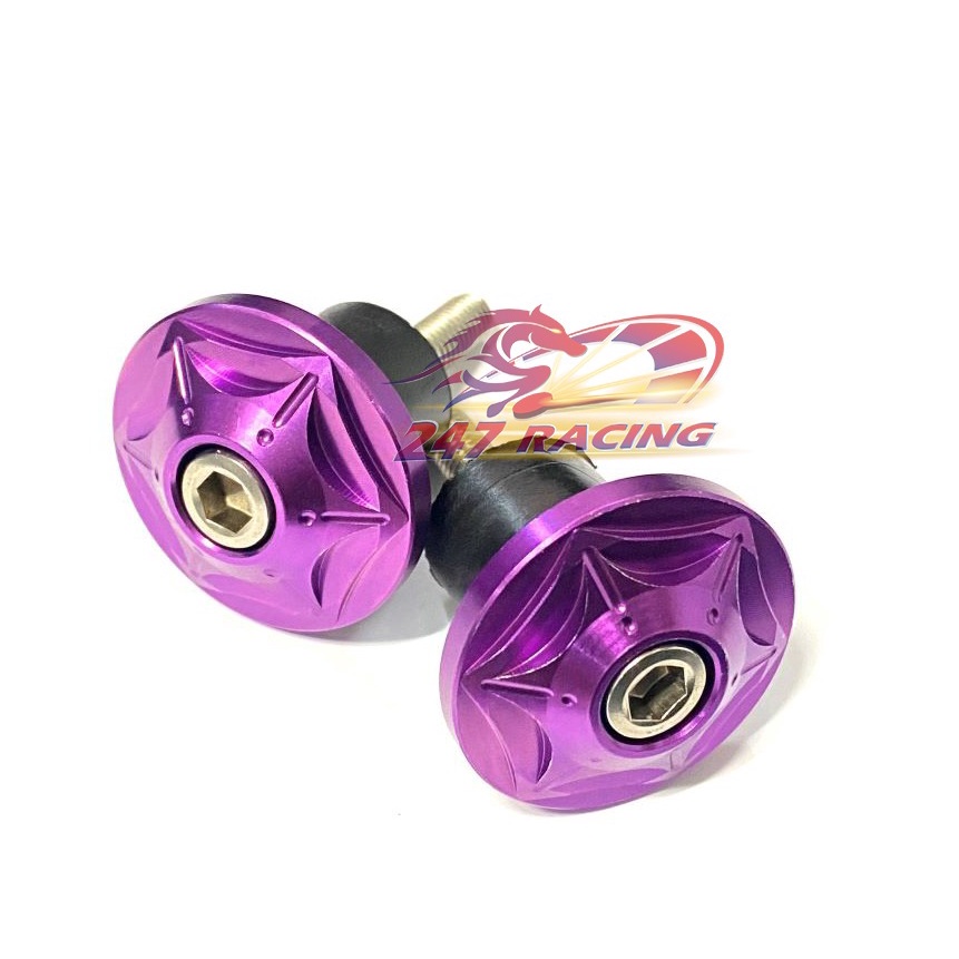 Gù tay lái Titan Gr5 màu Tím gắn xe máy Sirius,Wave,Exciter,Sonic,Raider,Satria....