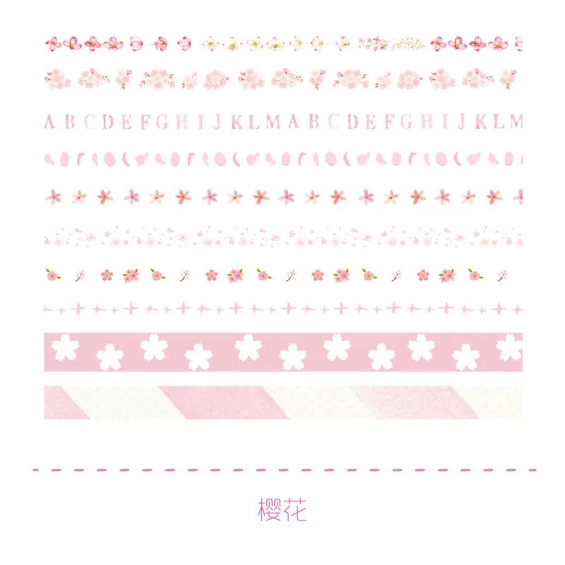 [GIÁ HỦY DIỆT ] Set 10 cuộn băng dính washi nhiều màu sắc dùng trang trí scrapbook/album độc đáo