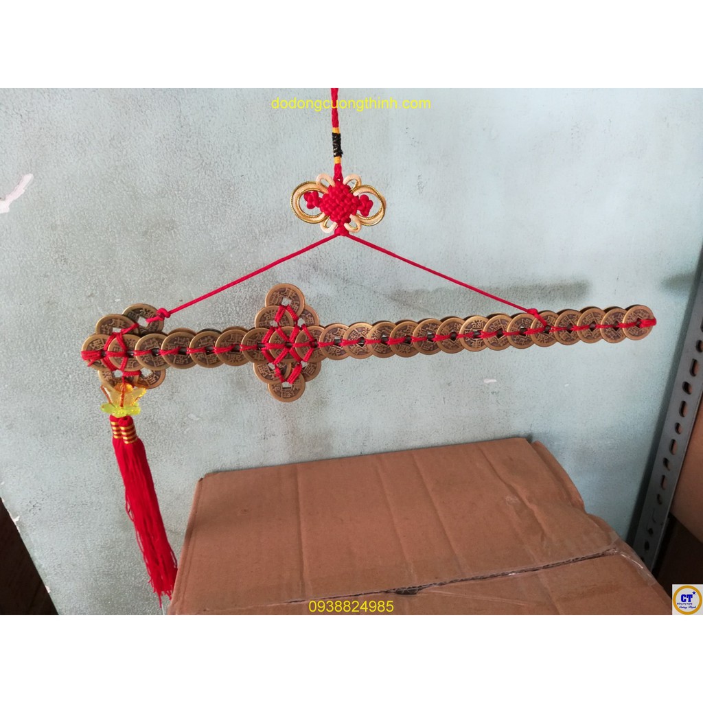 Tiền xu Thất Tinh kiếm 35cm (thanh kiếm kết bằng tiền xu)