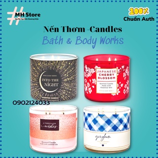 Nến thơm 3 bấc bath & body works - nhiều mùi hot 411g