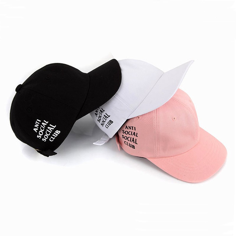 Mũ Lưỡi Trai Thêu Chữ &amp;Quot; Anti Social Club &amp;Quot;