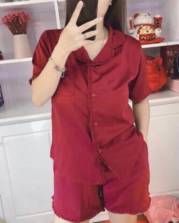 BỘ NGỦ LỤA BÈO CỘC ĐÙI SIÊU ĐẸP