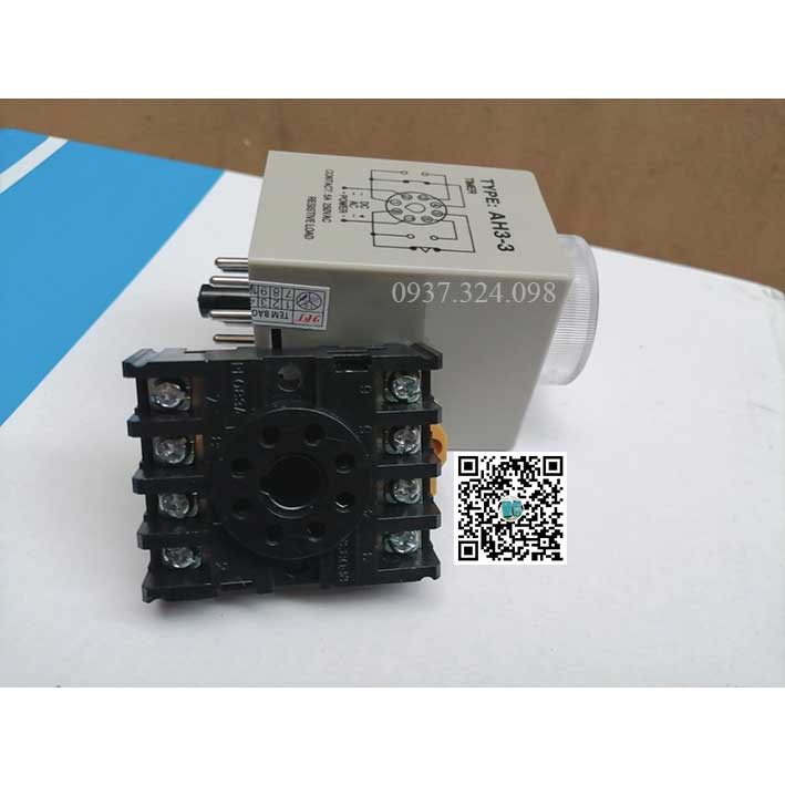 Rơ le thời gian ckc ah3-3 220vol kèm đế  và không đế