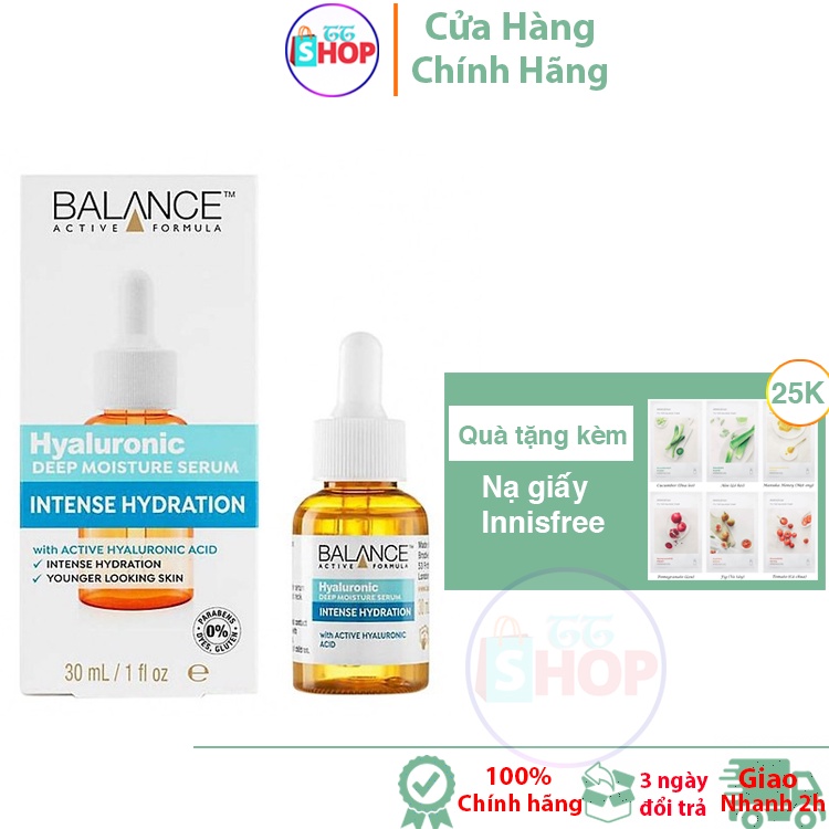 Serum Cấp Nước Dưỡng Ẩm Balance Active Formula /Hyaluronic Deep Moisturizing 30ml