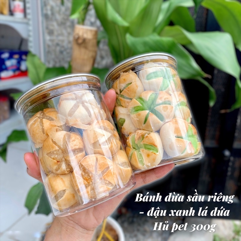 BÁNH DỪA NHÂN SẦU RIÊNG ĐẬU XANH LÁ DỨA MAHU ĂN VẶT GIÁ RẺ SÀI GÒN