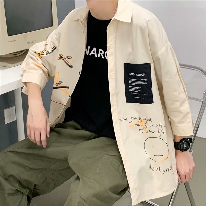 Áo sơ mi ngắn tay phong cách Hàn Quốc dành cho nam | BigBuy360 - bigbuy360.vn