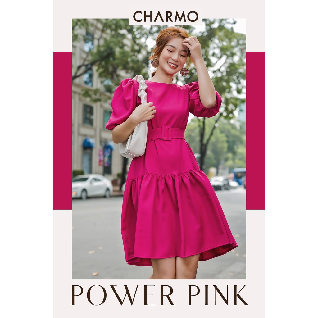 CHARMO - Đầm thiết kế kèm belt Belt Drawstring Dress