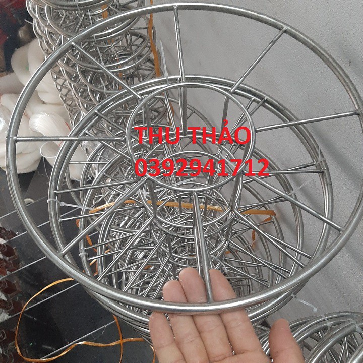 Guồng inox 304 quấn dây diều size 16cm, 20cm, 25cm, 30cm, 35cm