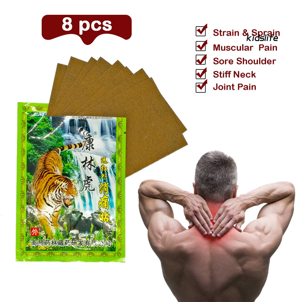 Set 8 Miếng Dán Cao Hổ Giảm Đau Xương Khớp Hiệu Quả