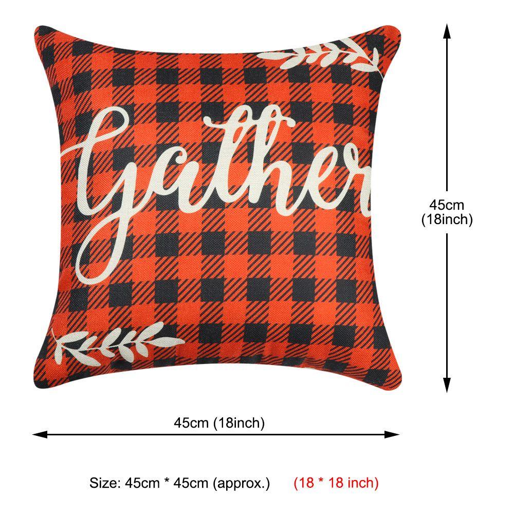 LONTIME Áo Gối Kích Thước 18x18 Inch Với Họa Tiết Hình Bí Ngô Và Chữ Happy Harvest