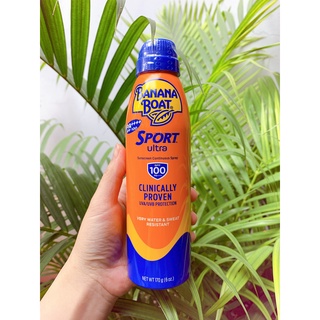 [USA new] Chống Nắng Dạng Xịt Banana Boat Sport ultra Thể Thao SPF100 PA++++ (170g)Date 05/2024