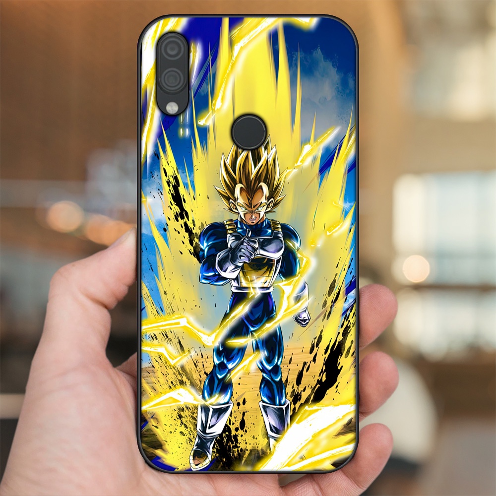 Ốp lưng Xiaomi Redmi Note 7, Note 7 Pro viền đen in hình Vegeta Dragon Ball