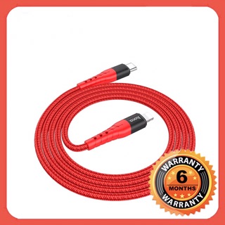 Hoco u64-cáp sạc nhanh pd 18w type-c to lightning chống đứt, chống gập cho iphone/ipad