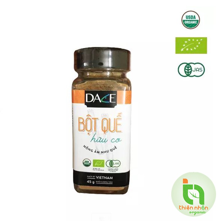 Gia vị hữu cơ Dace (bột gừng, hành, ớt, sả, tỏi, quế, nghệ, tiêu)