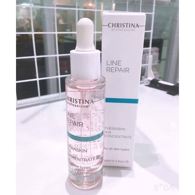 Serum Trẻ Hoá Da Christina Line Repair Theraskin +HA Concentrate 30ml