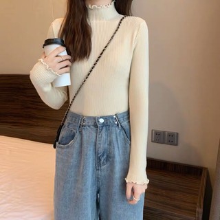 Áo Len Tăm Cổ Lọ 3 Phân
