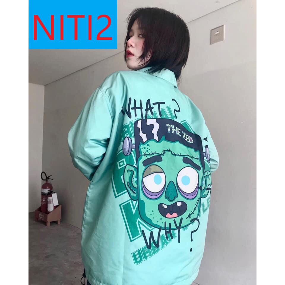 [ FREESHIP ] ÁO KHOÁC DÙ NAM NỮ UNISEX FORM RỘNG CAO CẤP NITI2 IN CHỮ WHAT WHY WHO HOT HOT HOT-TH06