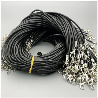 100 vòng cổ sáp da đen size 1.5mm