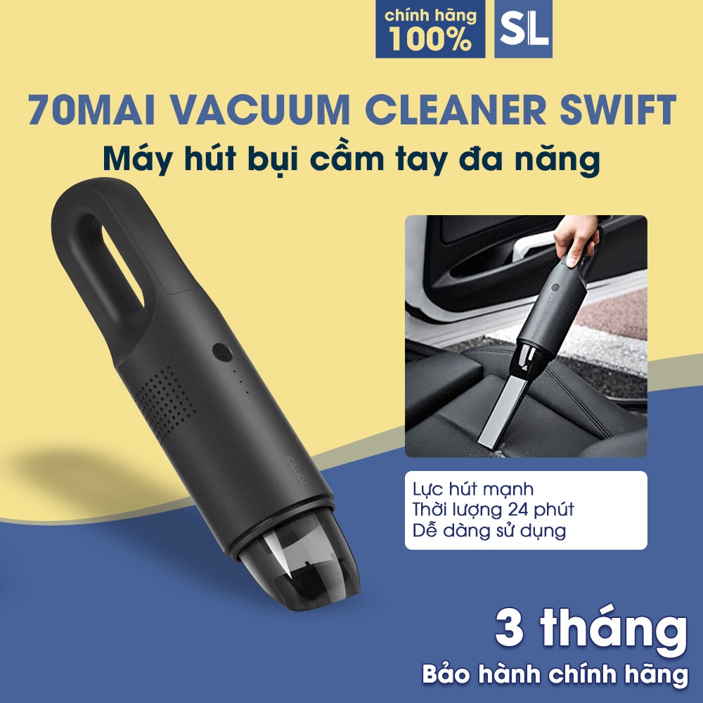 Máy hút bụi ô tô mini không dây cầm tay 70mai Vacuum Cleaner Swift