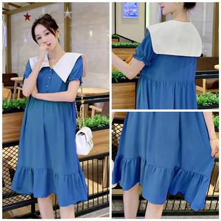 Váy bầu babydoll 3 tầng xinh yêu dễ diện đi làm; đi chơi; đi cafe; check in đến hết thai kỳ, ONESIZE đến 70kg
