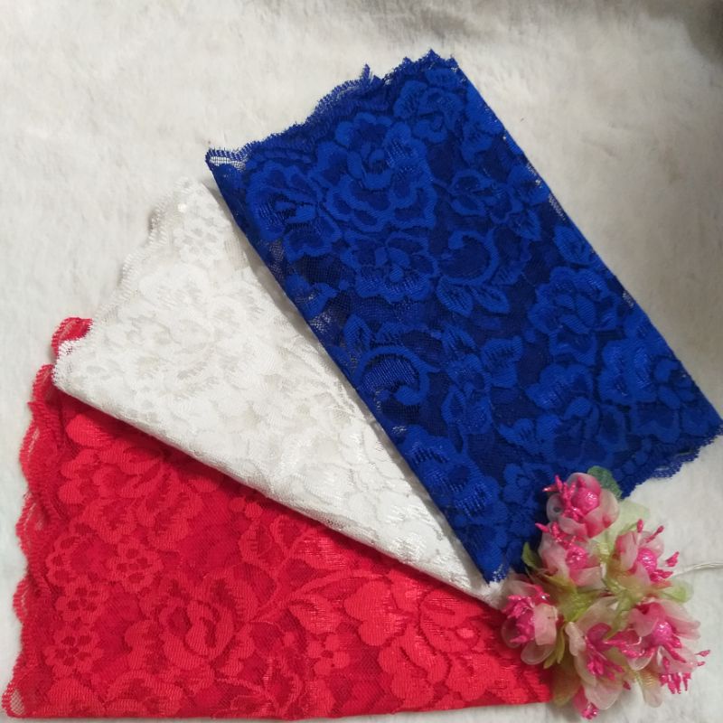 Ren thun trang trí ,có nhiều màu, may nội y ,  bản 16cm đến 21 cm