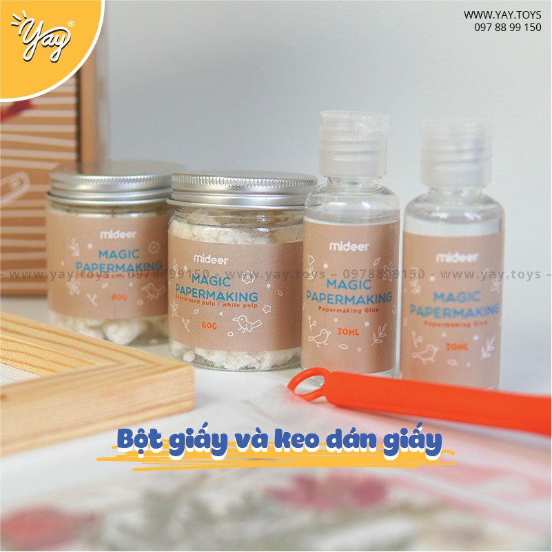 [HDSD T.VIỆT] Bộ Làm Giấy Thủ Công Magic Papermaking - Mideer