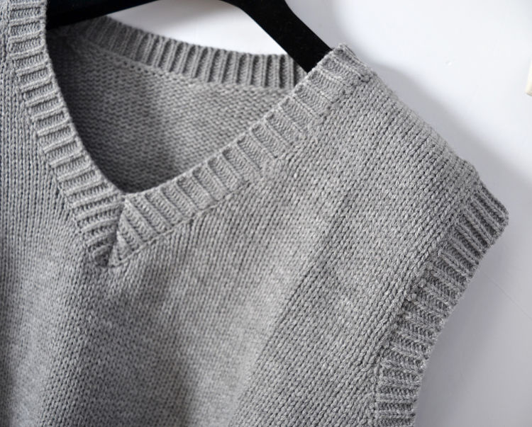 Áo Khoác Len Sát Nách Dáng Rộng Cổ Chữ v Thời Trang Xuân Thu Phong Cách Hàn Quốc Cho Nữ | BigBuy360 - bigbuy360.vn